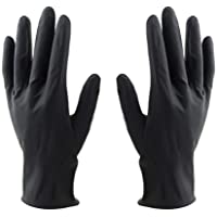 Los mejores  - Beaupretty Tinte para el cabello Guantes Guantes de goma reutilizables negros Accesorios para teñir el cabello para…